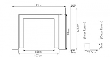 Sherbourne Stainless Steel Surround